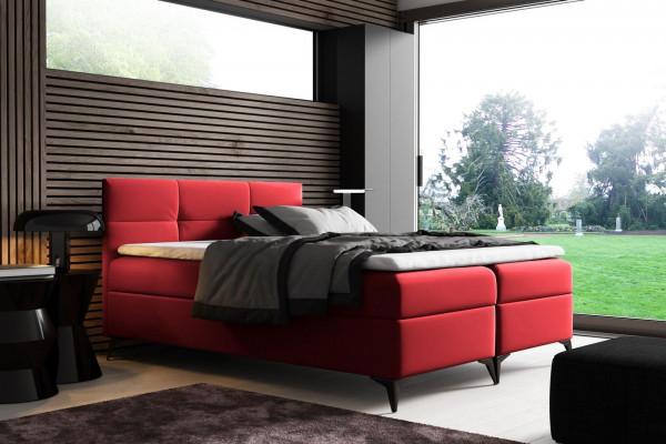Bett mat Bettkëscht 180x200 Boxspringbett Design duebelt Hotel Modern Better Nei