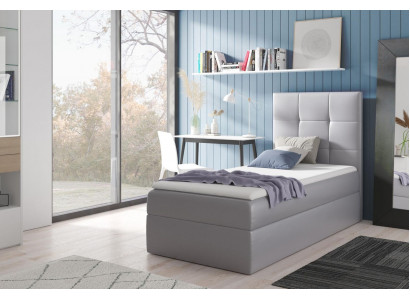 Jugendbett Schlofzëmmer Design Hotel Modern Bett Bettkëscht Boxspringbett 90 cm