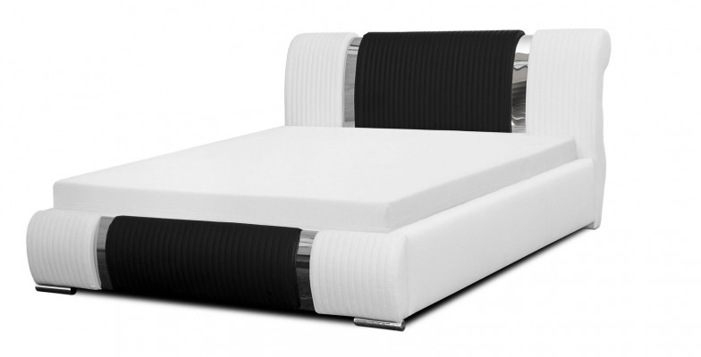 Bett, Bettrahmen, Duebelbett, Better, Eebett, Polsterbett, Chromleeschten, Miwwel, Wäiss