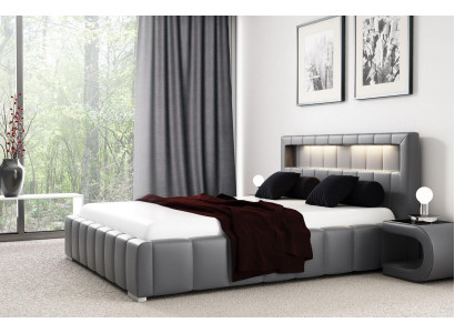Bettframe gepolstert Bett-Design Duebel Hotel Modern Bett Schlofzëmmer Better Nei