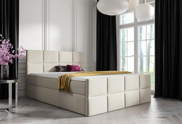 Bett Bettkëschte Boxsprintbett Schlofkummer Polster Design Duebel Hotel Modern