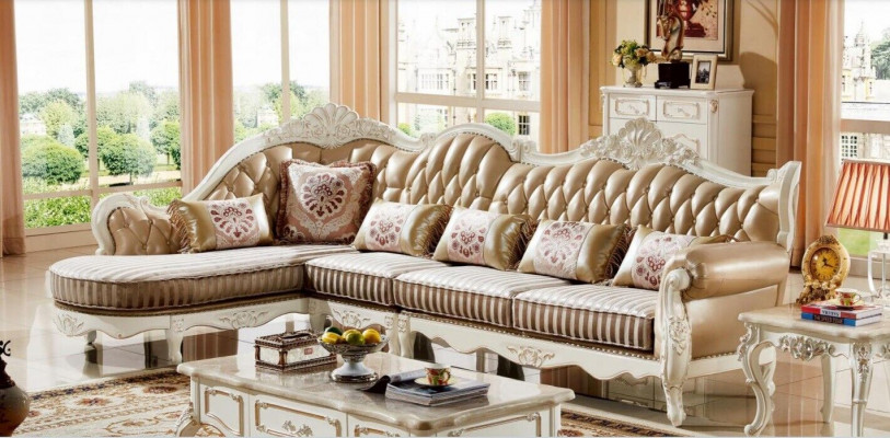 Wunnzëmmer Ecksofa Sofa Canapé Polstermiwwele Polstermiwwele Miwwele Sofen Lieder