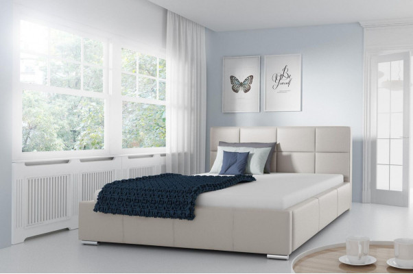 Duebelbett Gepolstert Better Liederbett Design Luxus Miwwelen 200x200 Bettkader