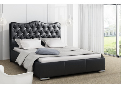 Bettkader Better Eedbett Modern Bett Konschtlieder Polsterbett Duebelbett Schwaarz