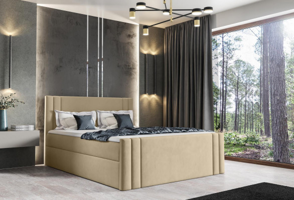 Bett Schlofkummer Better Këssen Design duebel Luxus 180x200 Boxspring Nei