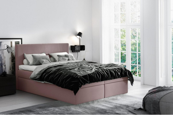 Boxspringbett Textil Design duebel Hotel modern Bett Schlofzëmmer Better 160x200