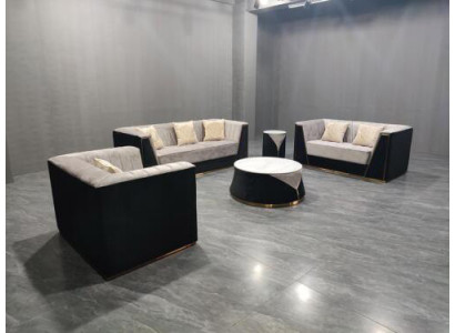 Medusa Sofagarnitur Miwwel Couch Set 4tlg. Komplett Garnitur Dësch.