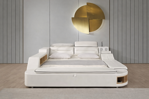 Luxus Bett Bett Lieder Better 180x200 Multifunktioun Schlofzëmmer Lénger