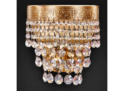 Wandluucht Wandluuchten Wandluucht Lüster Wand Luchten Kristall Gold