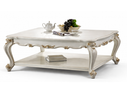 Luxus Couchdësch Eechten Dekor Holz Dëscher Bäistedësch Sofa Dësch Wunnzëmmer