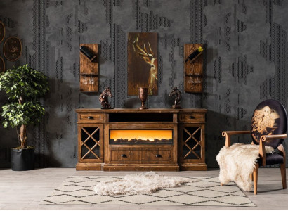 Anrichte Buffet Schaf Iesszëmmer Anrichte Sideboard Holzkommode Kommoden