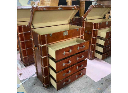 Design Kommod Loft Vintage Retro Schaf Koffer Lieder Luxus