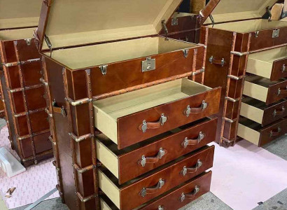 Design Kommod Loft Vintage Retro Schaf Koffer Lieder Luxus