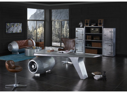 Fliger Flillek Schreifdësch Büro-Dësch Dësch Aviator Design Luxus Miwwel