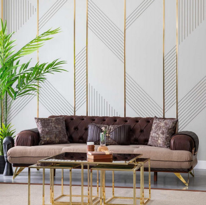 Däersëtzer Couch Miwwelen Italienescht Design Sofa Couches 3er Miwwelen