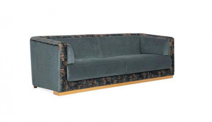 Gréng dräisëtzegt Canapé Sofa Miwwel Polster Agencement Canapéen Sofaen Nei