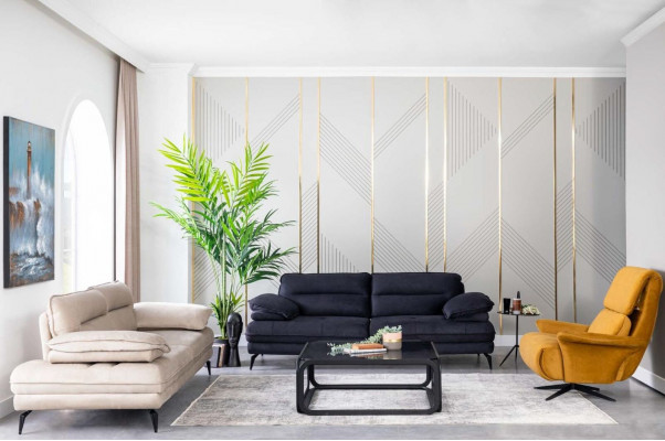 Drësëtzeger Bequem Sofa Couch Italieneschen Design Luxus Couchen Miwwelen