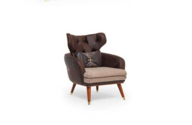 Eenzersëtz Sofa Canapé Fauteuil Ouerfauteuil Gepolstert Miwwele Fernsehsëtz Relaxsëtz