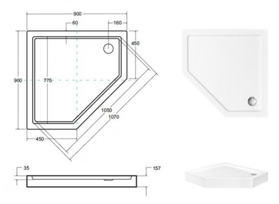 Dusch Duschbecken Oflafgarnitur Oflaaf Duschwann Platt Brauswann