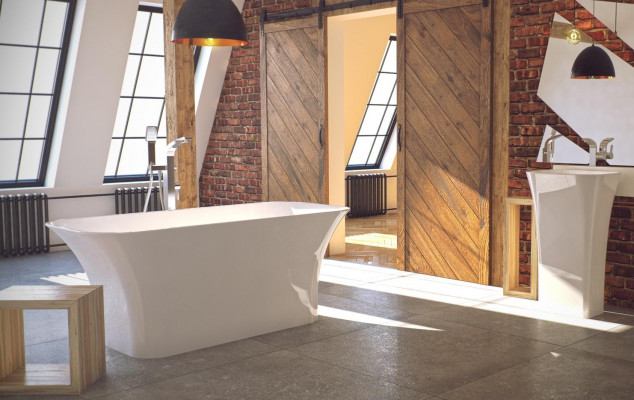 Héichwäerteg Design Buedbidden Exclusive fräistaend Acrylbuedbidden Buedbidden 160x70