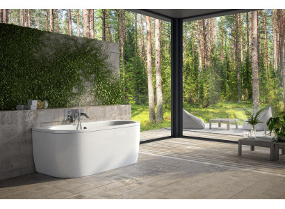 Buedbidden Rechteckegt Design Ronn Buedbidden Wäiss Modern