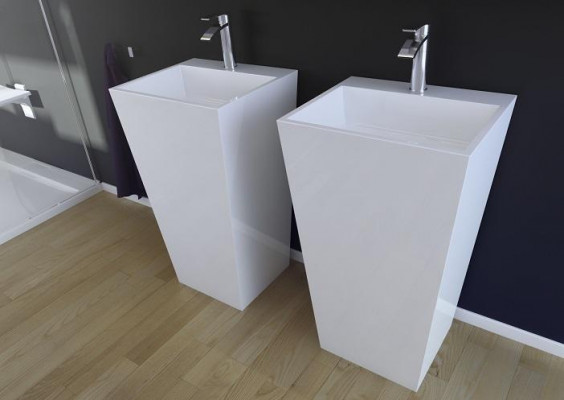 Modern Basseng Wäschbecken Acryl Stand Buedzëmmer Fräistoend Wäschstëll