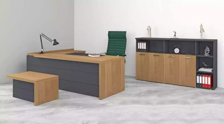 Büro Garnitur Schreifdësch Schiefen Dësch Büroariichtung