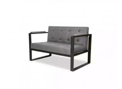 Designer gro Sofa Zweisëtzer Textilbezug Büro Ariichtungsmöbel