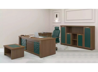 Brong Büro Suit Luxus Büro Miwwelen Schreifdësch Designer Miwwelen 4 Deeler