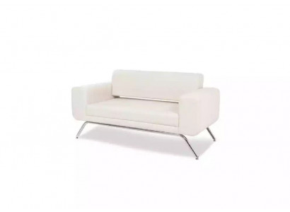 Wäisse Luxus Zweesëtzeger Luxus Canapé Textilstoff Büroeinrichtung Miwwelen