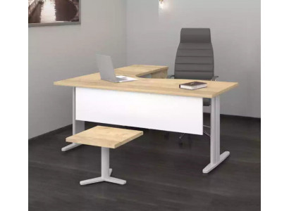 Eckschrëftdësch Dësch Büro Ariichtung Miwwelen Schrëftdëscher 180x160
