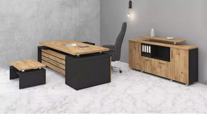 Designer Büro Miwwel Luxus Aarbechtszëmmer Set Modernen Designer 3tlg