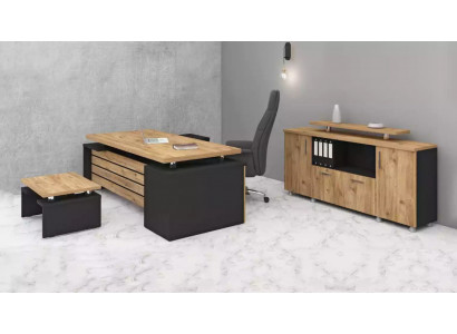 Designer Büro Miwwel Luxus Aarbechtszëmmer Set Modernen Designer 3tlg