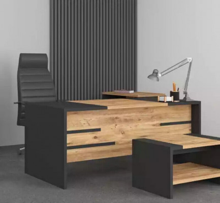 Moderne Design Schreifdësch Büro Miwwelen Holz Dësch Nei Office Chefdëscher