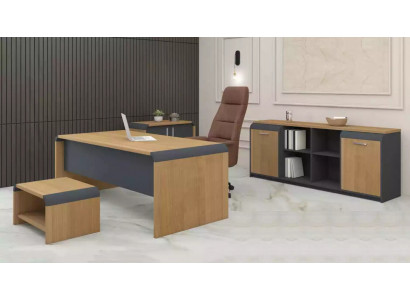 Grousst Aarbechtszëmmer Set Schreifdësch Kommod Couchtisch Kompletéiert