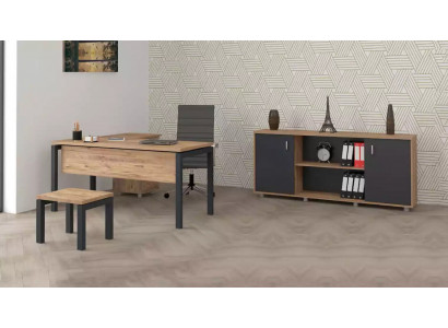 Büro fir Kanzlei Office Praxis Komplett Ariichtung Schaf Dësch 3tlg