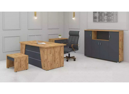 Modern Komplett-Set Bürosmiewel Schaffzëmmermiwwel Luxus 4-Stéck Set