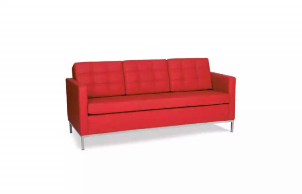 Roude Dreisëtzer Modern Luxuscouch Polstersëtzer Textil Sofas Stil