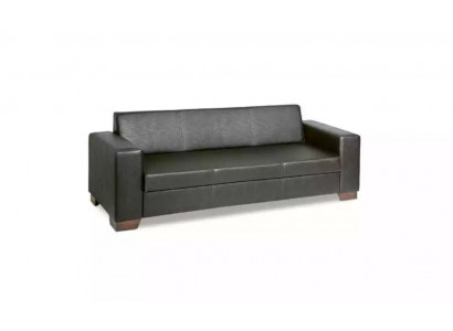 Schwaarze Büro Dräisëtzer Aarbechtszëmmer Sofa Luxus Canapé Polstermiwwel