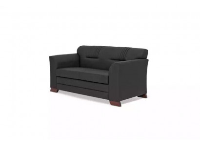 Schwaarzen Zweisëtzer Modern Büro Miwwelen Gepolstert Sofas Aarbechtszëmmer