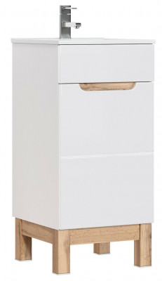Lavagé Lavabo Lavagen Buedzëmmermiwwel Ënnerschränk + Lavabo Héichglanz