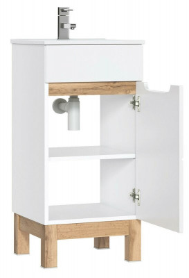Lavagé Lavabo Lavagen Buedzëmmermiwwel Ënnerschränk + Lavabo Héichglanz