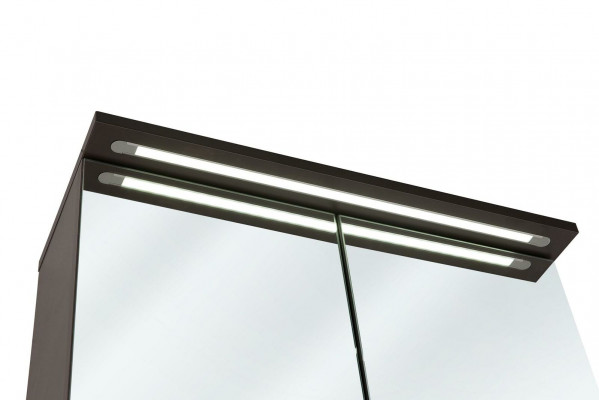 Spigelkabinett Wandschaf Buedzëmmerkabinet mat Deko Spigel 80 cm LED