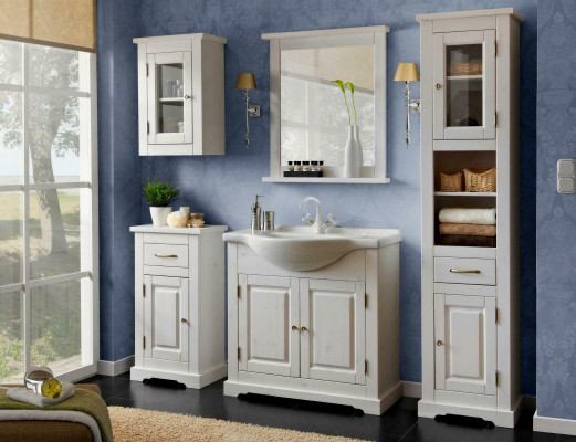 Buedzëmmer Buedmiwwel Set Buedmiwwelset Lavabo 5-tlg. Zëmmer