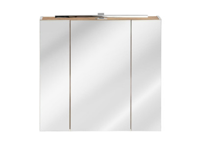 Spigelschaf Wandcloset Buedzëmmerkabinet mat Spigel 80 cm Deko LED