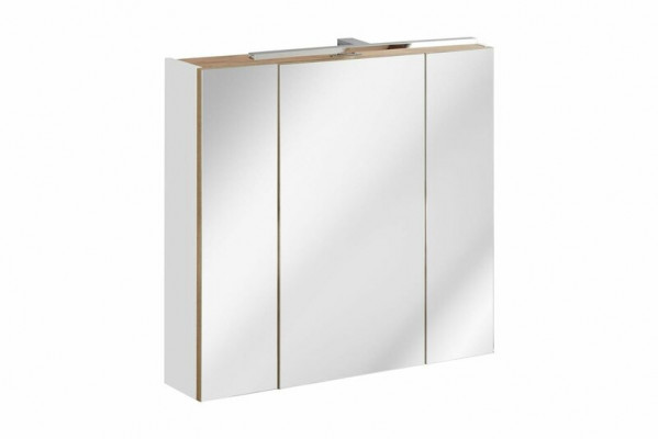 Spigelschaf Wandcloset Buedzëmmerkabinet mat Spigel 80 cm Deko LED