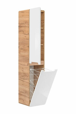 Hänngekast Buedzëmmerschaf Héichschaf hängende mat Wäschkuerf