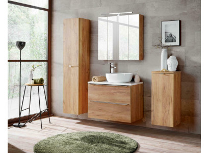 Design Buedemzëmmer Miwwelen Bad 4 tlg. Set Garnitur Schaf Wäschbecken