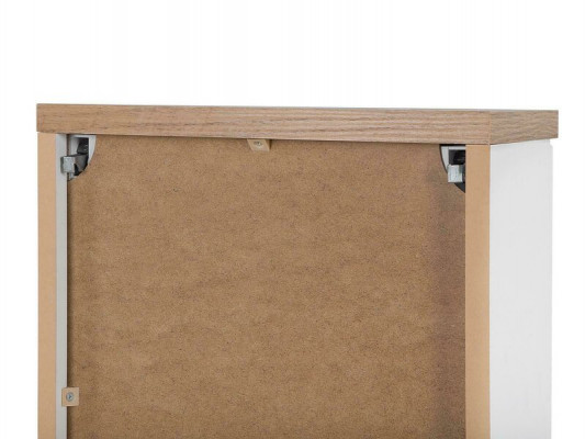 Apdikt Buedzëmmer Buedzëmmermiwwel Regal Schaf Wäiss Schief Holz