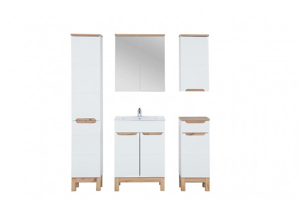 Design Miwwelen Wäschbecken Buedzëmmer Bad Set Garnitur Schaf Badmiwwelsets 5 Deeler.